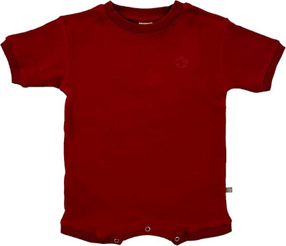 Geneve Oversized Brushed Jersey Romper - Angel Wing Embroidery - Cozy