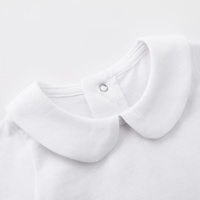 pureborn Baby Romper Bodysuits 2-Pack Unisex Soft Cotton One-Piece Outfit for Infant Boys Girls 0-24 Months