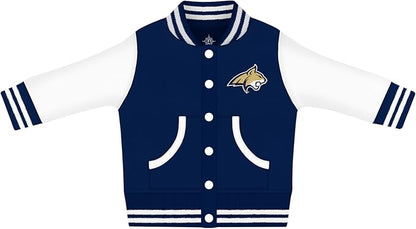 Creative Knitwear College Baby Varsity Jacket Lightweight - Team Logo, Multiple Colors, Unisex, (0 Months - 4T)
