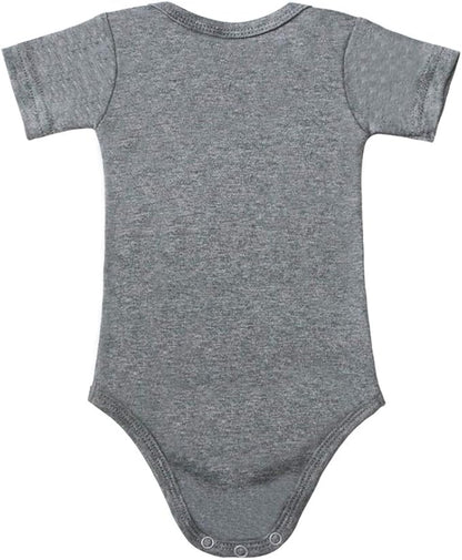 Baby Onsies 100% Cotton Short Sleeve Baby Bodysuits Solid Color Infant Bodysuits for Newborn Baby 3-Pack