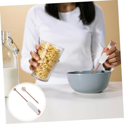 Handheld Electric Mixer for Milk Powder with Extended Handle Battery Operated Drink Mixer for Bottles and Cups Portable Automatic Stirrer for Juice and Formula Preparation Mixing