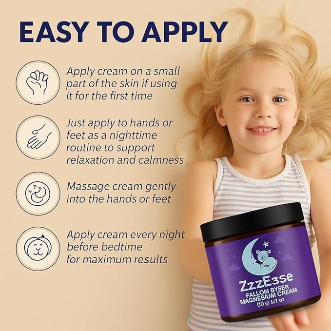 Magnesium Lotion for Kids | Tallow-Based Magnesium Lotion for Sleep | Lavender Scented | No Melatonin Sleep Aid | Arnica Cream, Eczema Cream for Kids | Organic, Made in the USA, 3 Month Supply