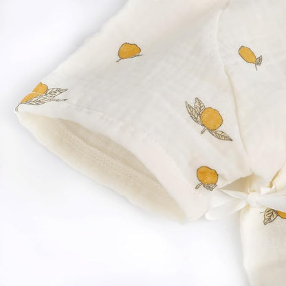 Baby Kimono Robe Newborn Cotton Yarn Bodysuit Romper Infant Japanese Pajamas 0-24 Months