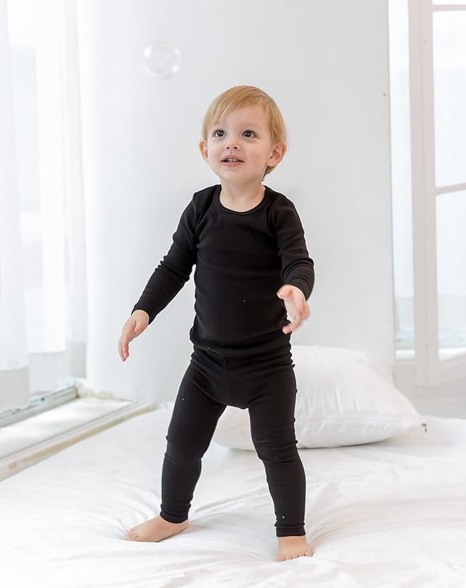 AVAUMA Baby Boys Girls Pajama Set Kids Toddler Snug fit Basic Cotton Sleepwear pjs for Daily