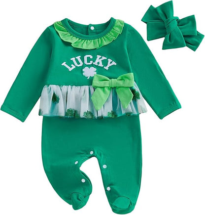 Twopumpkin My First Easter Outfit Baby Girl Newborn Bunny Onesie Ruffle Tulle Tutu Dress Romper Hooded Jumpsuit With Ear