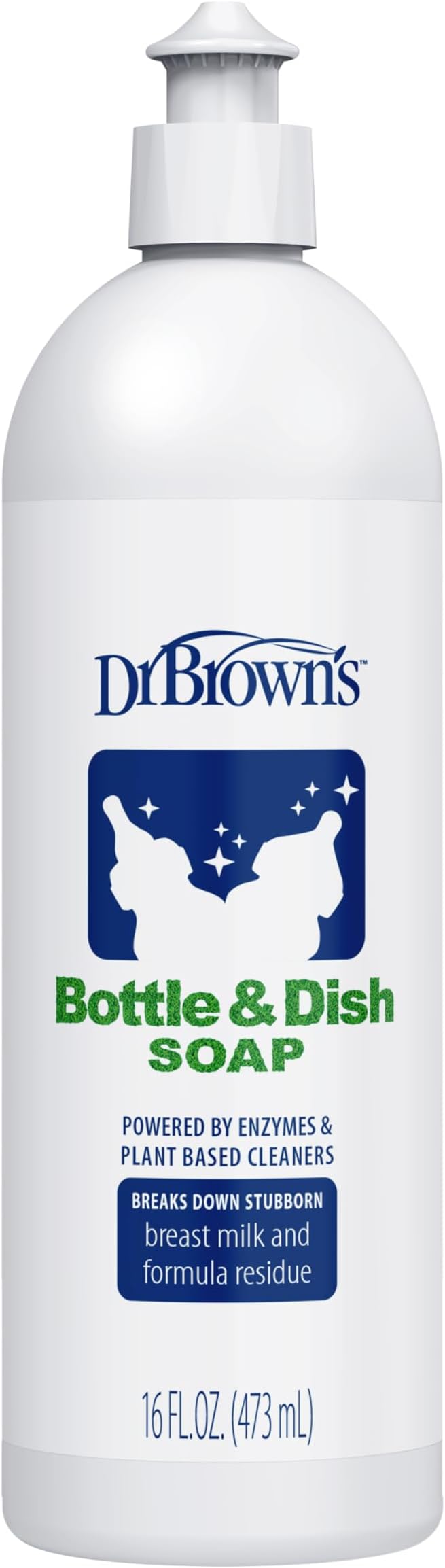 Dr. Brown's Bottle & Dish Soap for Baby Bottles and Baby Accessories, Plant-Derived, Fragrance-Free, 16 fl oz, 1 Pack