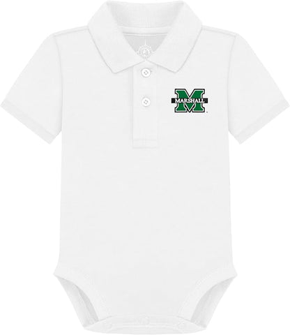 Creative Knitwear College Baby Polo Bodysuit Solid - Team Logo, Multiple Colors, for Boys & Girls (0-12 Months)