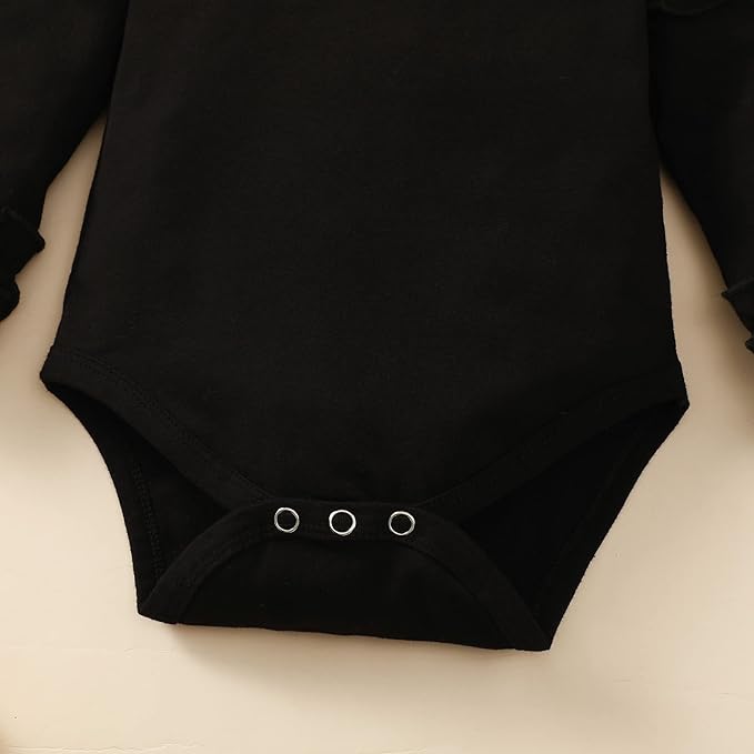 Baby Girl Solid Color Romper Infant Ruffle Sleeve Bodysuit One Piece Outfit Toddler Jumpsuit clothes