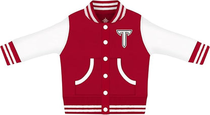 Creative Knitwear College Baby Varsity Jacket Lightweight - Team Logo, Multiple Colors, Unisex, (0 Months - 4T)