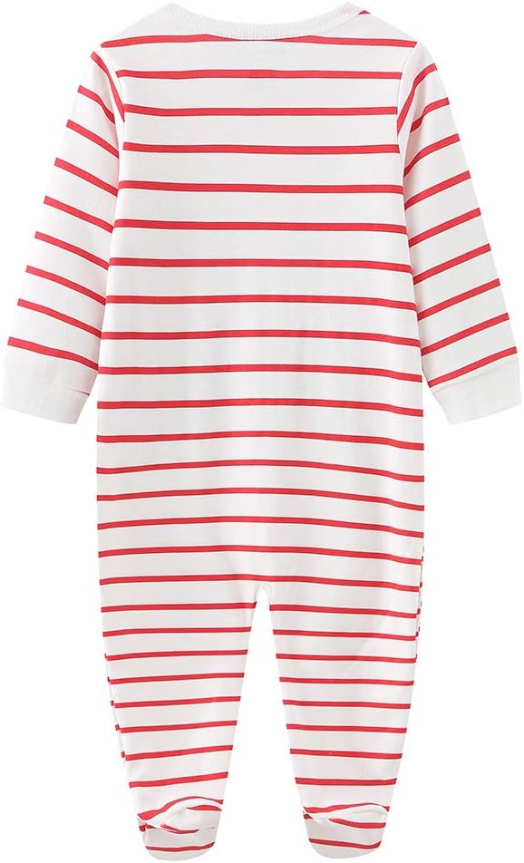 Newborn Baby Boy Girl Organic Cotton Bodysuit Long Sleeve Jumpsuit 3-Pack Outfits Clothes,0-24Months