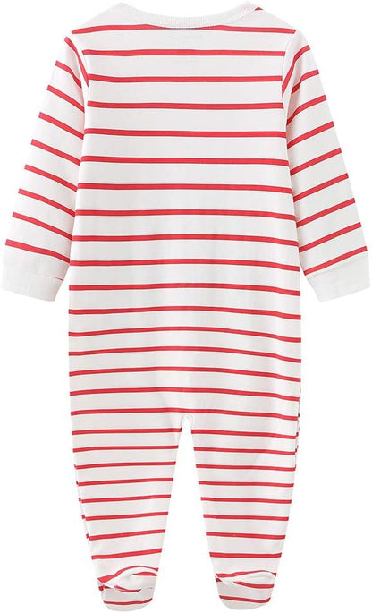 Newborn Baby Boy Girl Organic Cotton Bodysuit Long Sleeve Jumpsuit 3-Pack Outfits Clothes,0-24Months