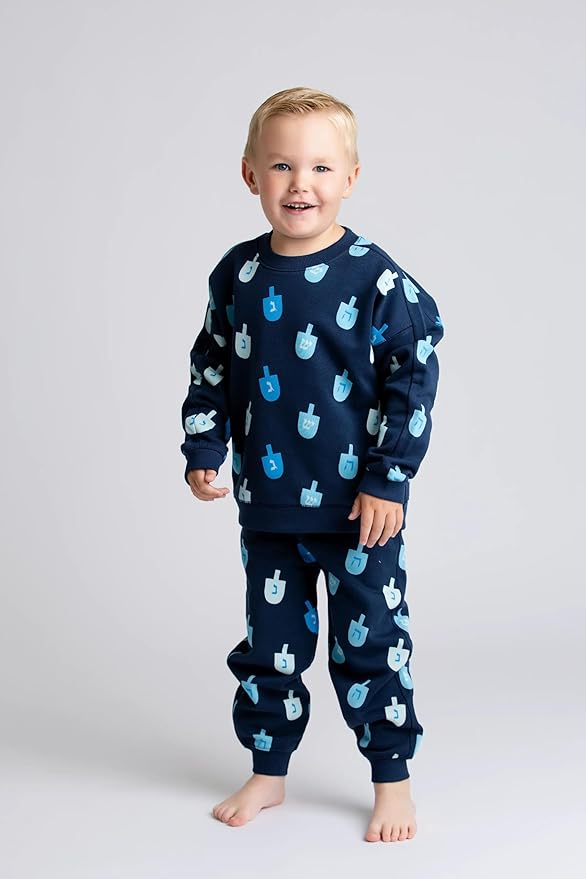 monica + andy Sporty Sweatsuit, 100% Organic Cotton Clothes for Boys & Girls, Outfit Sizes For Kids, Toddler & Infant