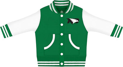 Creative Knitwear College Baby Varsity Jacket Lightweight - Team Logo, Multiple Colors, Unisex, (0 Months - 4T)