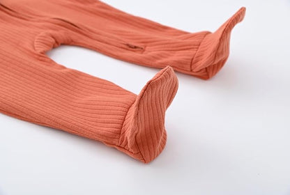 ACESTAR Baby Footies Pajamas, 2-Way Zipper Baby Sleepers with Mitten Cuffs - Long Sleeve Baby Zip Up Onesie for 0-12 Months