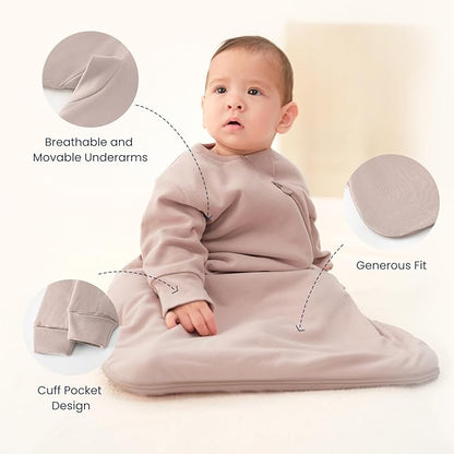 kaiya baby Unisex Sleeping Bag for Babies and Toddlers 2.5 Tog Sleep Sack, Long Sleeve Sleep Sack, Wearable Blanket Baby