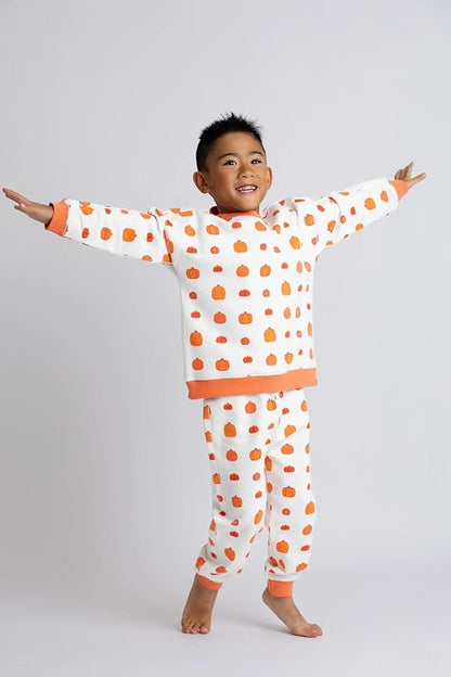 monica + andy Sporty Sweatsuit, 100% Organic Cotton Clothes for Boys & Girls, Outfit Sizes For Kids, Toddler & Infant