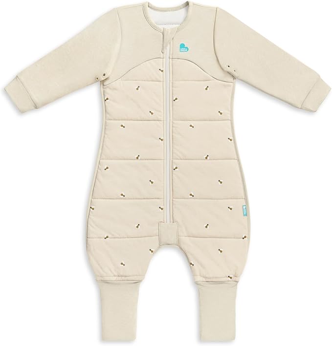 Love to Dream Sleep Suit, Long Sleeve Quilted Cotton 2.5 TOG, Baby Wearable Blanket with Legs
