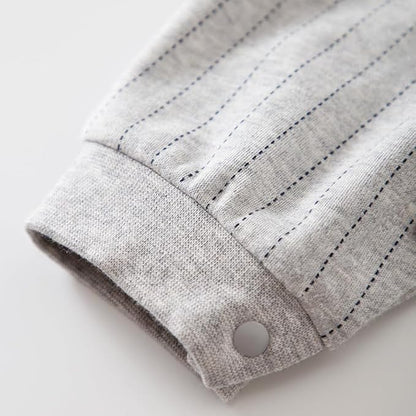 HUAANIUE Newborn Baby Boys Gentleman Romper One Piece Long Sleeve Bowtie Outfit Formal Wear Tuxedo Suit