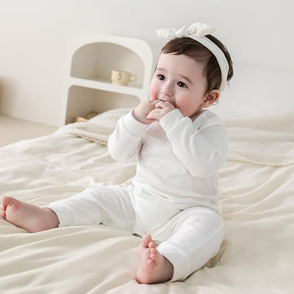 Unisex Baby Onesie, Long Sleeve 100% Cotton Baby Clothes, Baby Footless Jumpsuit