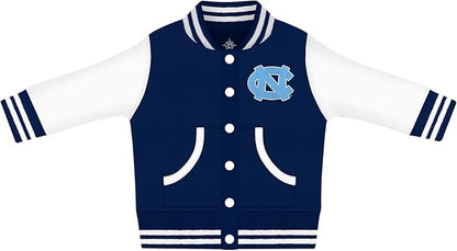 Creative Knitwear College Baby Varsity Jacket Lightweight - Team Logo, Multiple Colors, Unisex, (0 Months - 4T)