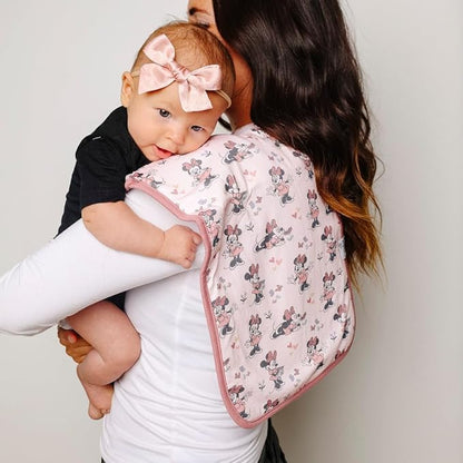 Copper Pearl Baby Burp Cloth Large 21''x10'' Size Premium Absorbent Triple Layer 3-Pack Gift Set Minnie Mouse