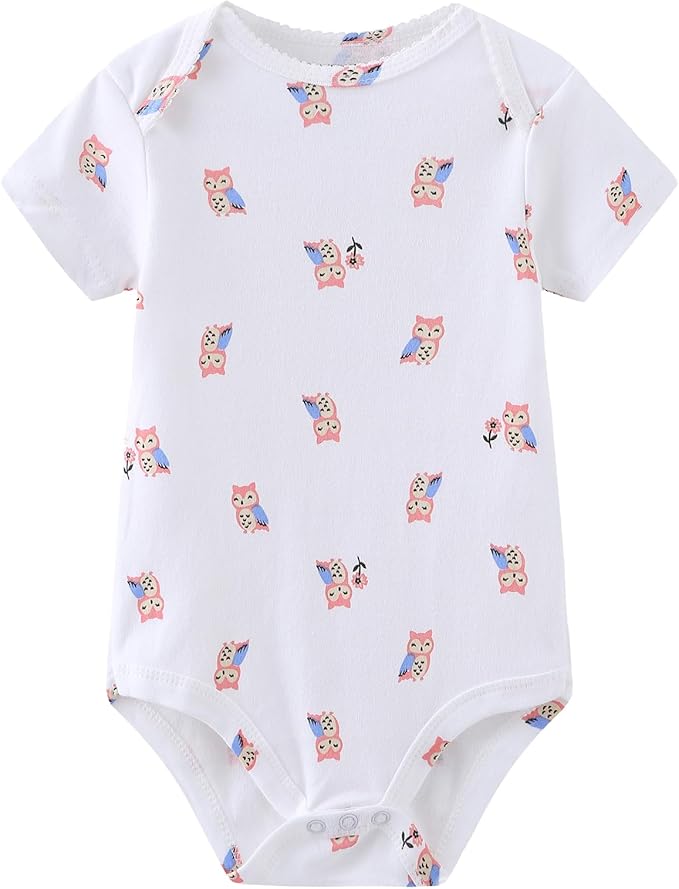 Baby Bodysuit and Pant Set 10-pcs Cotton Soft Newborn Boy Girl Clothes Outfits