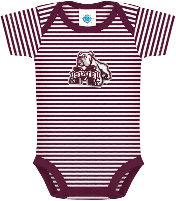 Creative Knitwear College Baby NCAA Infant Striped Bodysuit