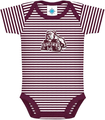 Creative Knitwear College Baby NCAA Infant Striped Bodysuit