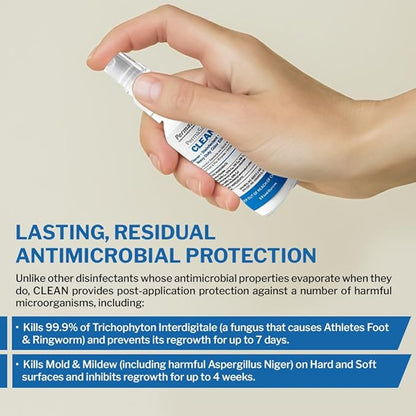 PermaSafe CLEAN 1-Step Disinfectant, Deodorizer & All-Purpose Cleaner; Soft, Hard & Food Surface Sanitizer; Kills 99.9% of Bacteria, Viruses, Molds - Child, Pet, Planet & All Surface Safe (32oz)