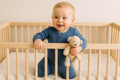 Owlivia Organic Cotton Baby Pajamas, Boys Girls 3-Pack Zip Front Sleep 'N Play, Footed Sleeper, Long Sleeve