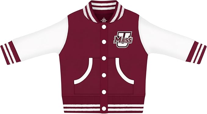 Creative Knitwear College Baby Varsity Jacket Lightweight - Team Logo, Multiple Colors, Unisex, (0 Months - 4T)