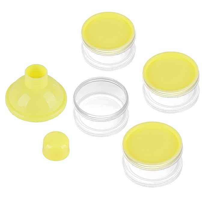 Accmor Formula Dispenser On The Go, 4 Compartments Stackable Formula Container for Travel, Baby Milk Powder Kids Snack Container, BPA Free ﻿