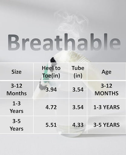 Toddler Grip Socks with Non-Slip, Unisex Baby Retro Stripe Seamless Crew Ankle Cotton Socks for Girls Boys 6 Pairs