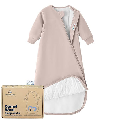 Unisex Sleeping Bag for Babies and Toddlers 1.0 Tog Sleep Sack 0-6 Months, Newborn Sleep Sack, Wearable Blanket Baby, One Piece Long Sleeves, Gifts for Baby