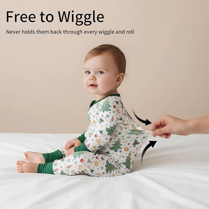 Weiwei Pajamas for Baby Boys & Girls Footies, Viscose from Bamboo Baby Romper, Baby Sleepers, 2-Way Zippy PJs, YKK