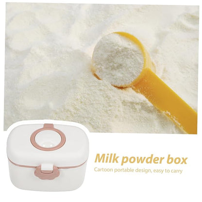 Portable Powder Dispenser Container for Travel Leak Formula Storage Holder with Fork Scoop for Food and Formula Organization The Go