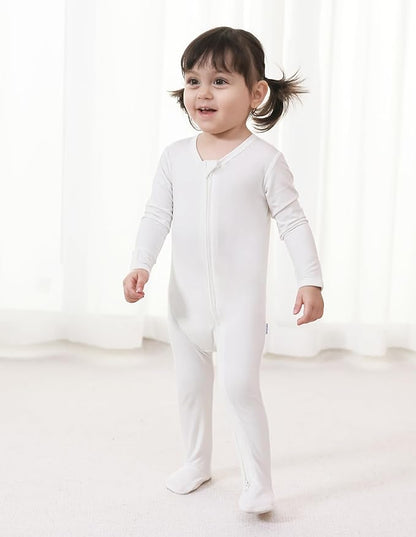 Baby Footie Romper Pajamas Unisex Newborn Infant Pjs Soft Rompers Viscose from Bamboo Sleepwear