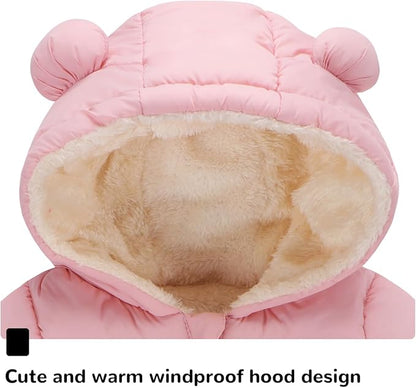 Newborn Baby Girls Fleece Outerwear Jacket Toddler Winter Coat Infant Clothes