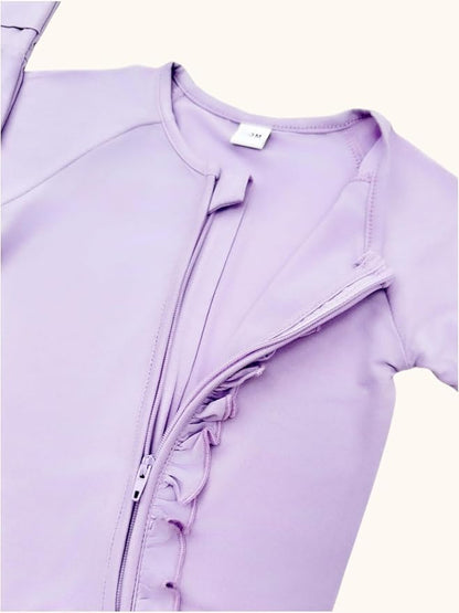 Bow Dream Bamboo Rayon Baby Boy Romper Footed Long Sleeve Footies Newborn Girl Clothes Footless with Zipper and Mitten Cuffs