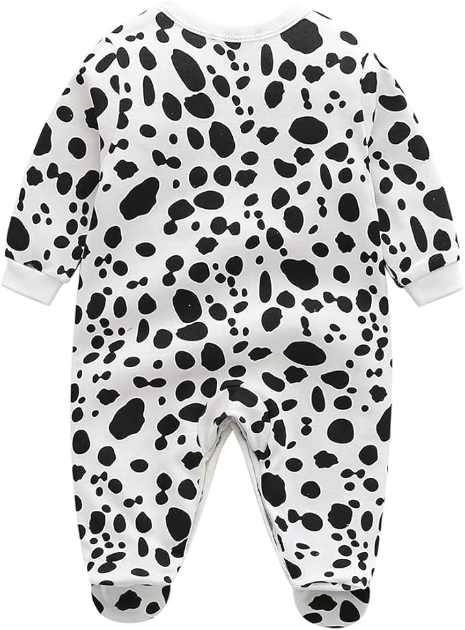 Baby One Piece Romper Soft Cotton Sleepwear Footed Jumpsuit for 0-12 Month Infant