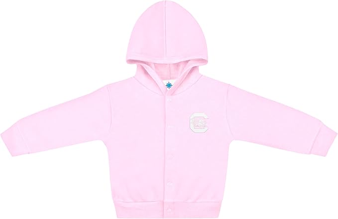Creative Knitwear College Baby Snap Hooded Jacket - Team Logo, Multiple Colors, for Boys & Girls, (0-24 Months)
