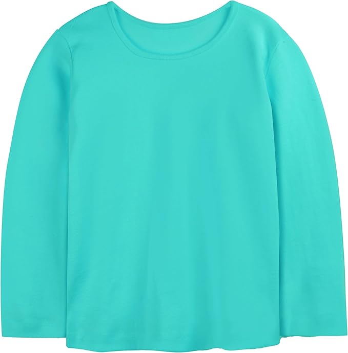 Mightly Girls Fair Trade Organic Cotton Long Sleeve Ribbed Scoop Neck Tee