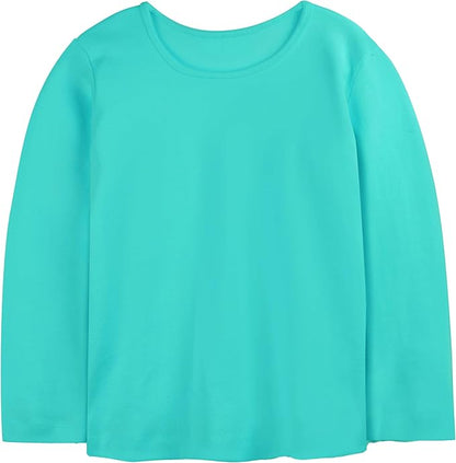 Mightly Girls Fair Trade Organic Cotton Long Sleeve Ribbed Scoop Neck Tee