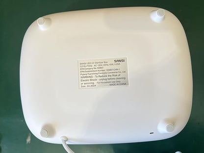 SANSI 15W UV Light Sanitizer Box with 360° UVC Chips, Sanitizes in 5 Minutes 5.1L Large Capacity Sanitizer for Baby & The Whole Family