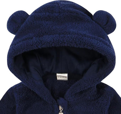 Newborn Baby Girls Clothes Toddler Boys Fleece Jacket Neutral Winter Hoodie Coat