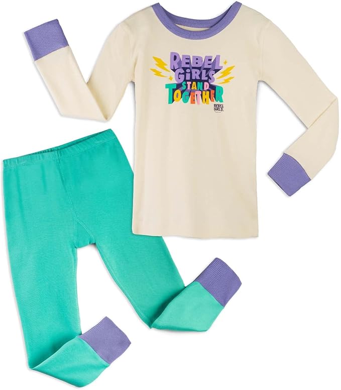 Mightly Boys and Girls' Pajamas | 100% Organic Cotton Soft, Elastic and Comfortable Footless Pajama Set for Toddlers & Kids