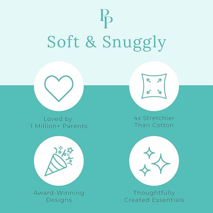 Posh Peanut Convertible Baby Sleepers - Girls Footless Baby Pajamas with 2 Way Zipper for Easy Diaper Changes