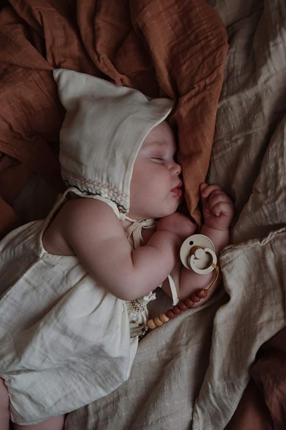 Bibs Colour Pacifier 2-Pack | BPA Free Soother, Round Nipple. Natural Rubber Latex,