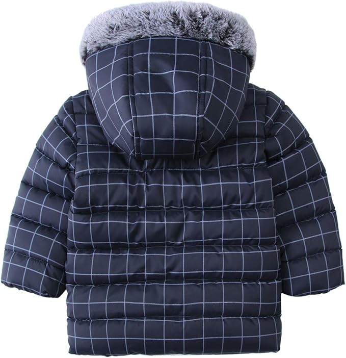 Rokka&Rolla Baby Boys' Water-Resistant Fleece Lined Puffer Jacket Winter Coat for Newborn Infant Toddler