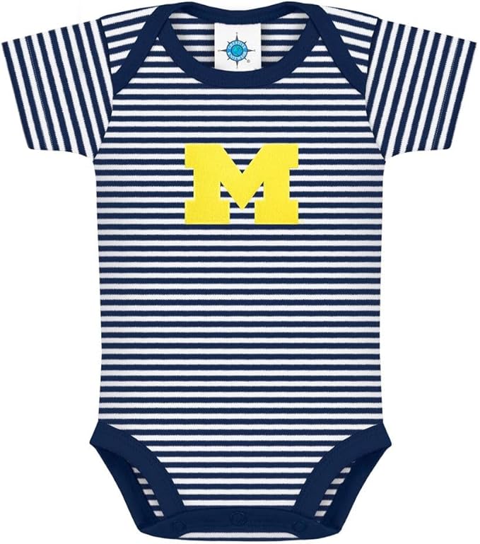 Creative Knitwear College Baby NCAA Infant Striped Bodysuit